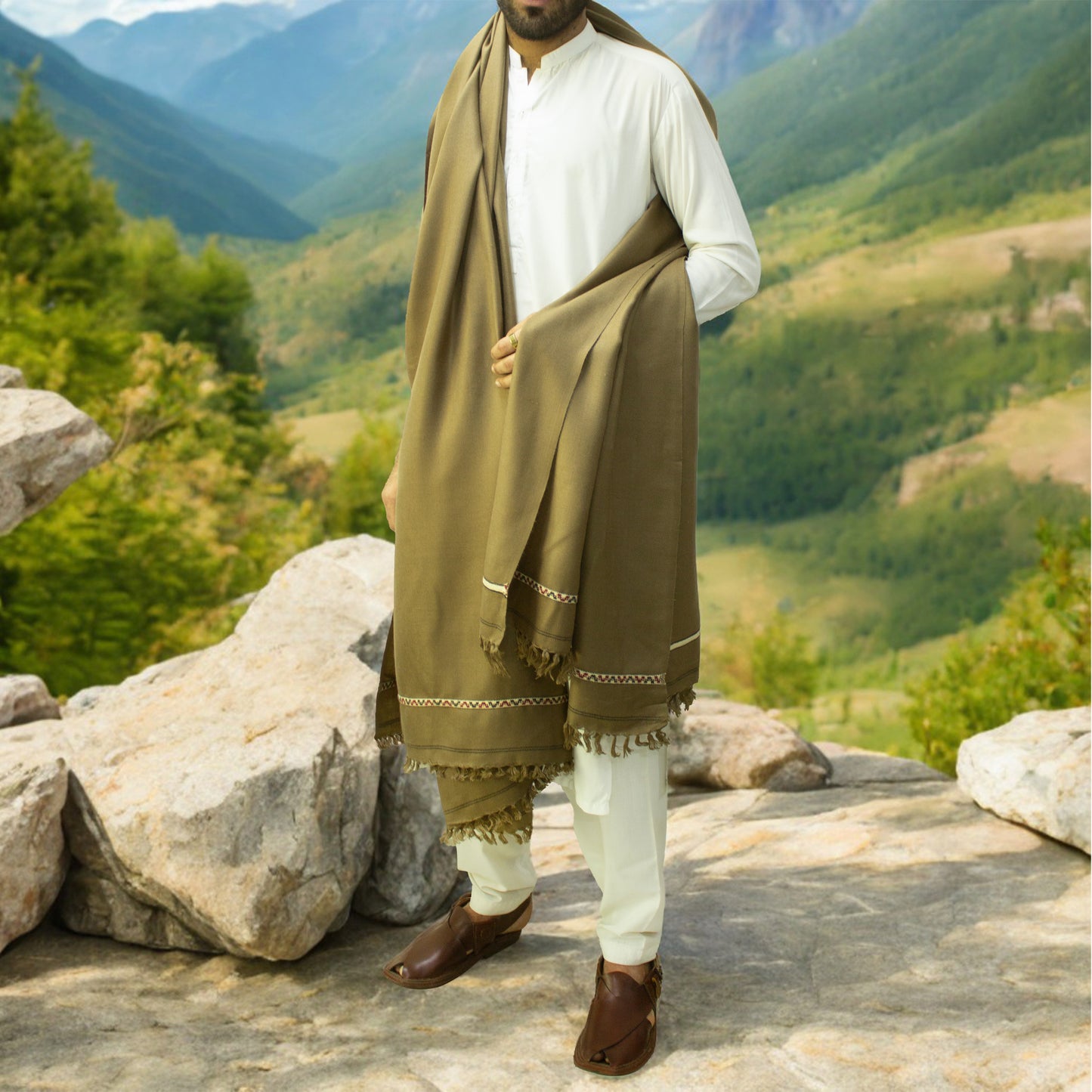 Light Weight Swati Dhussa Shawl For Men | Kamaal Khan Shawls