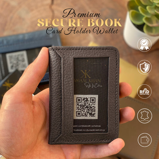 Genuine Leather Minimalist Men's Purse Long Wallet For Men RFID Protected Bi Fold Simple Wallet Clasp Card Holder Wallet