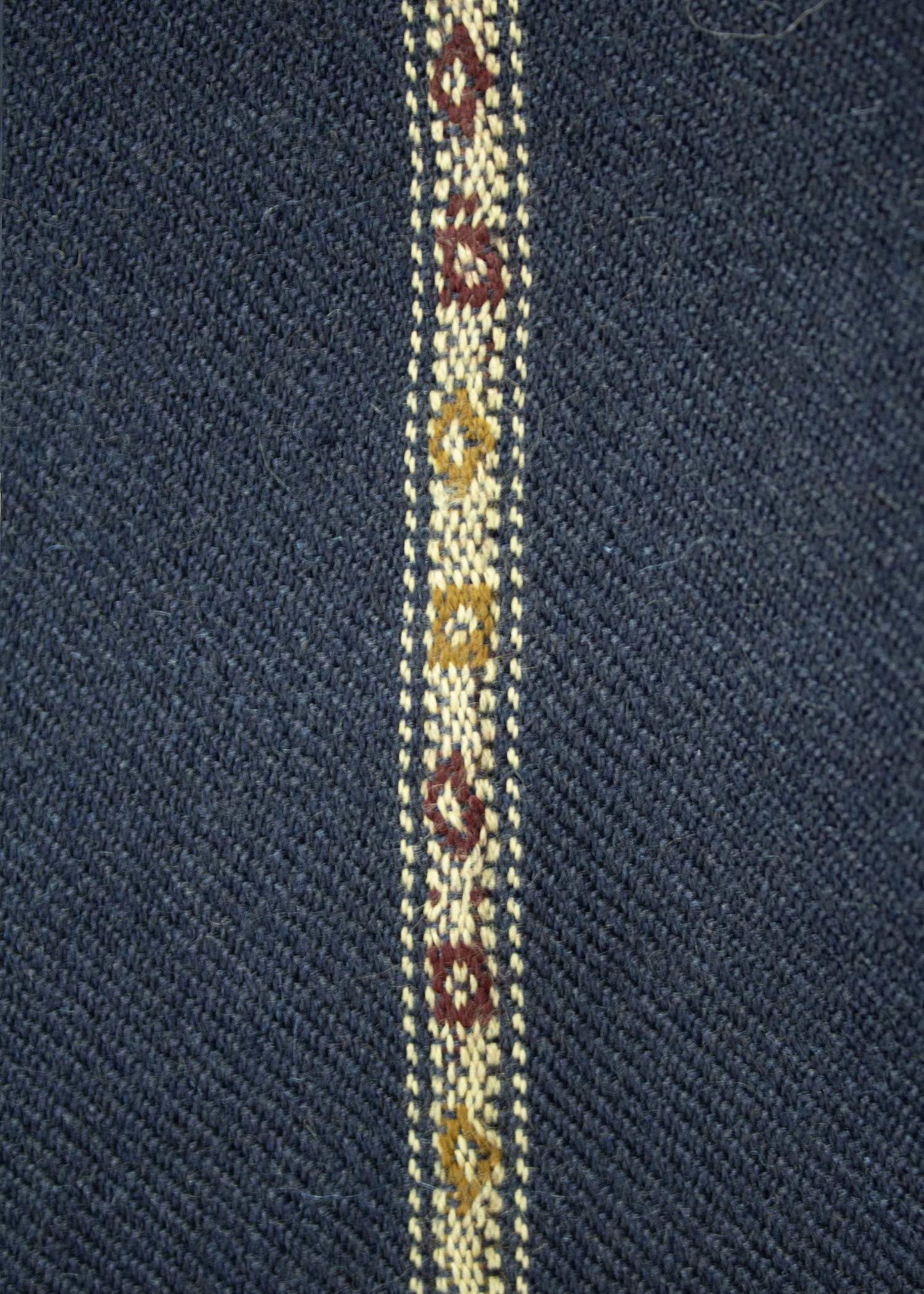 Pure Woolen Kashmiri Dhussa Shawl for Men - Multicolor Stripe Elegance