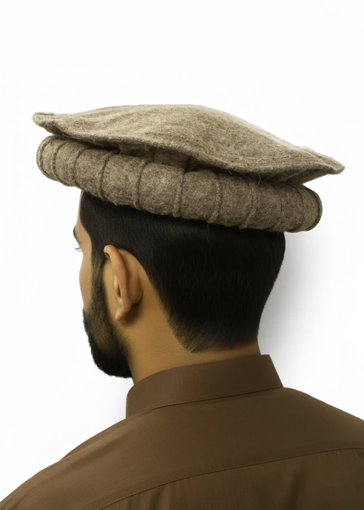 Chitrali - Pathani - Pakol Cap Double Ring - Topi