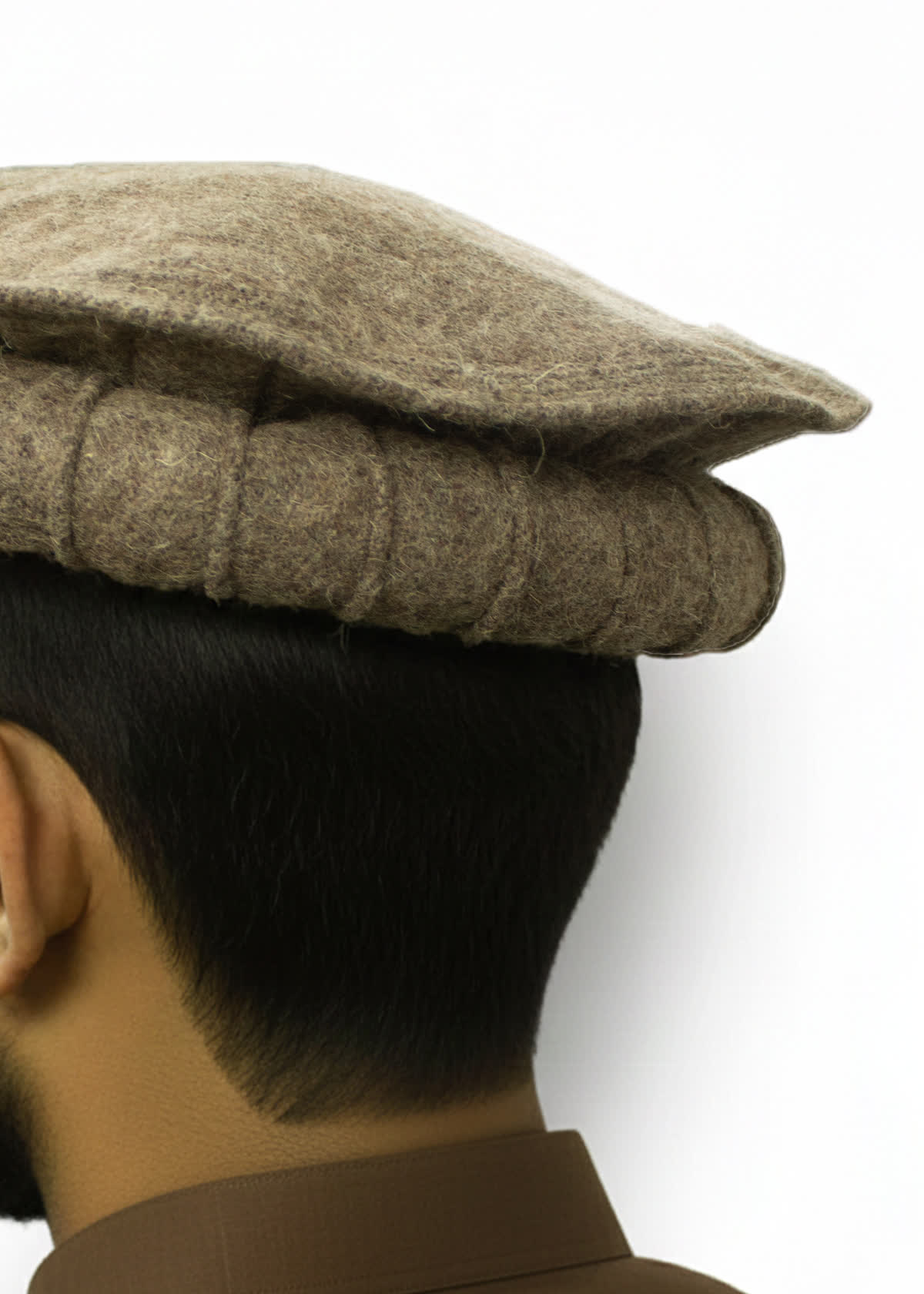 Chitrali - Pathani - Pakol Cap Double Ring - Topi