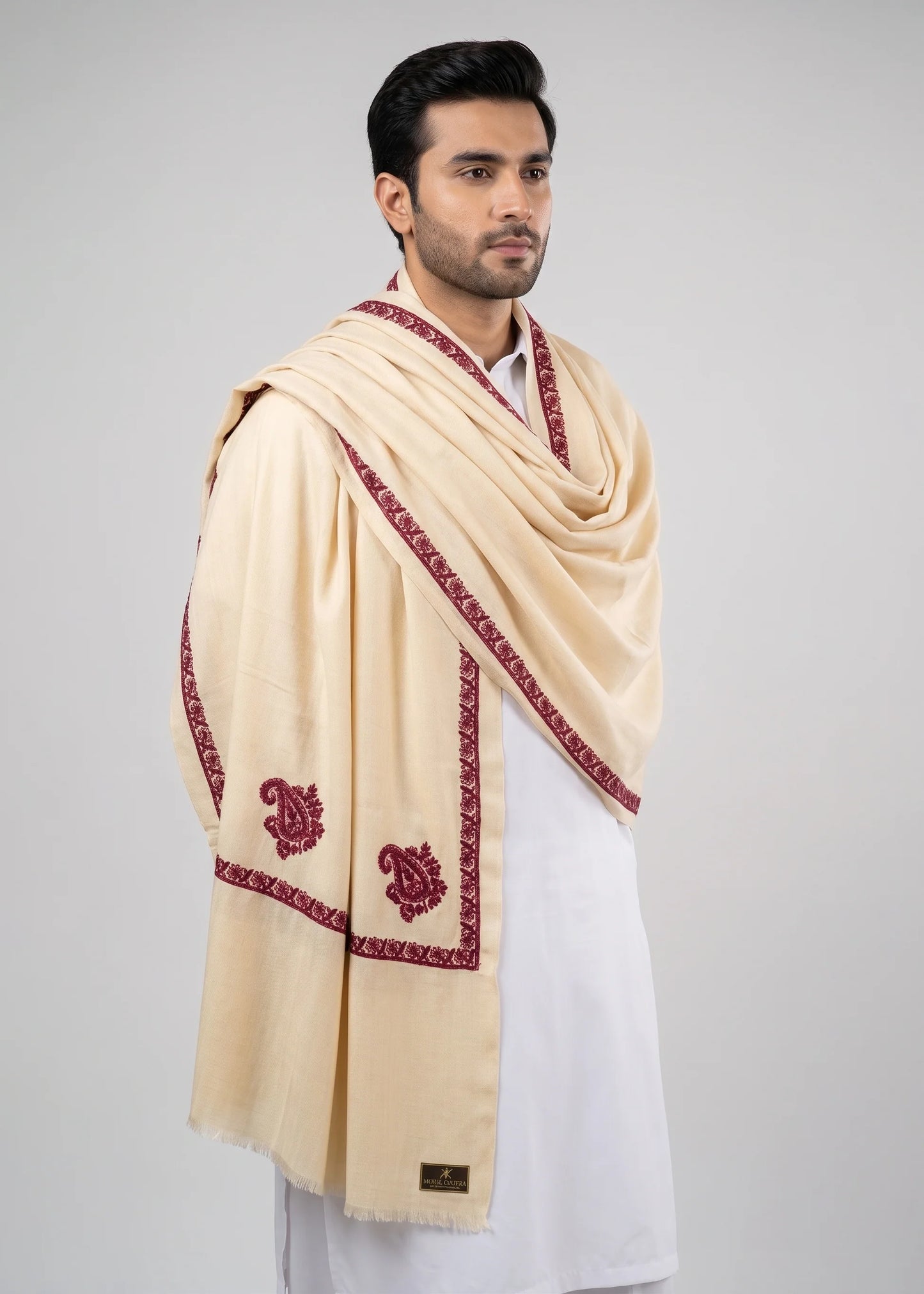 Kashmiri Kingri Style Shawl For Men