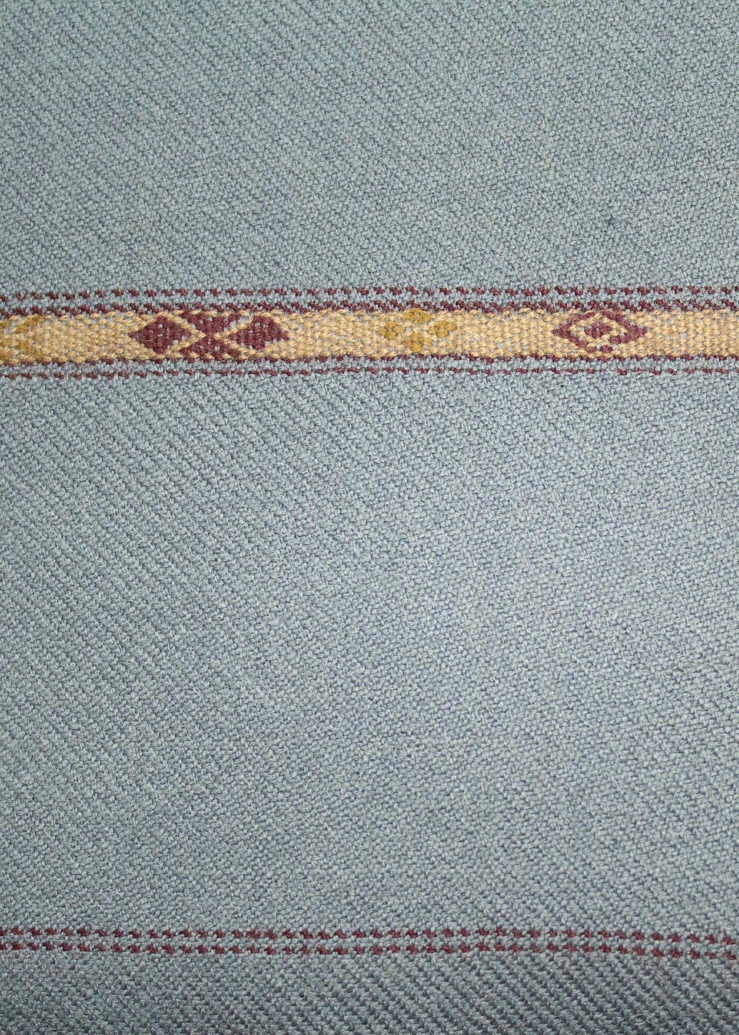 Pure Woolen Kashmiri Dhussa Shawl for Men - Multicolor Stripe Elegance