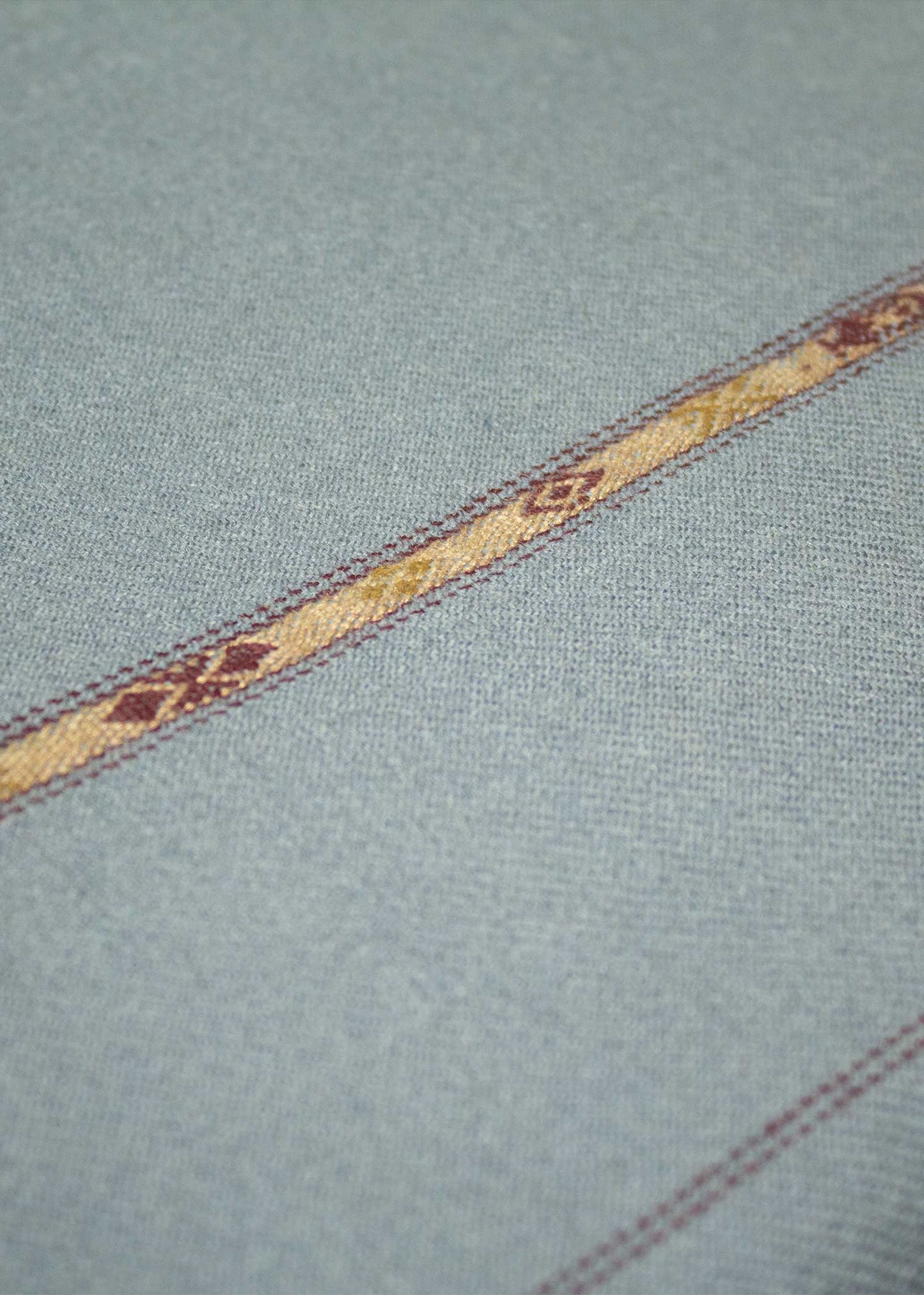 Pure Woolen Kashmiri Dhussa Shawl for Men - Multicolor Stripe Elegance