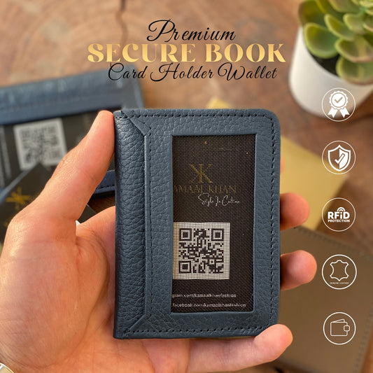 Genuine Leather Minimalist Men's Purse Long Wallet For Men RFID Protected Bi Fold Simple Wallet Clasp Card Holder Wallet
