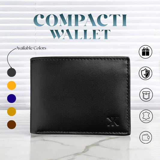 Genuine Leather Men's Purse Wallet For Men BiFold Wallet Clasp [Compacti]