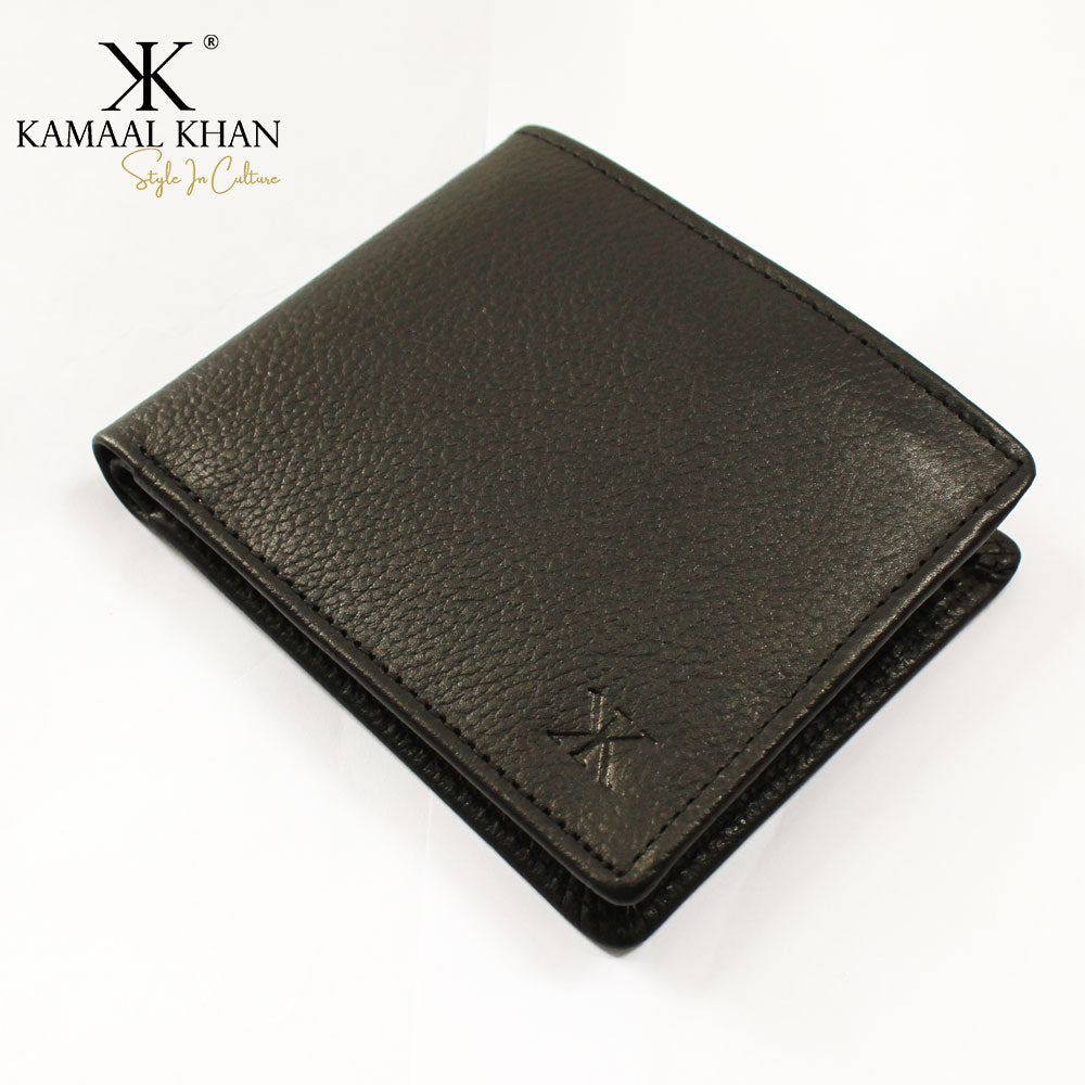 Genuine Mild Leather Two-Tone Men's Wallet | Zipper Coin Purse Wallet For Men Tri-fold Clasp