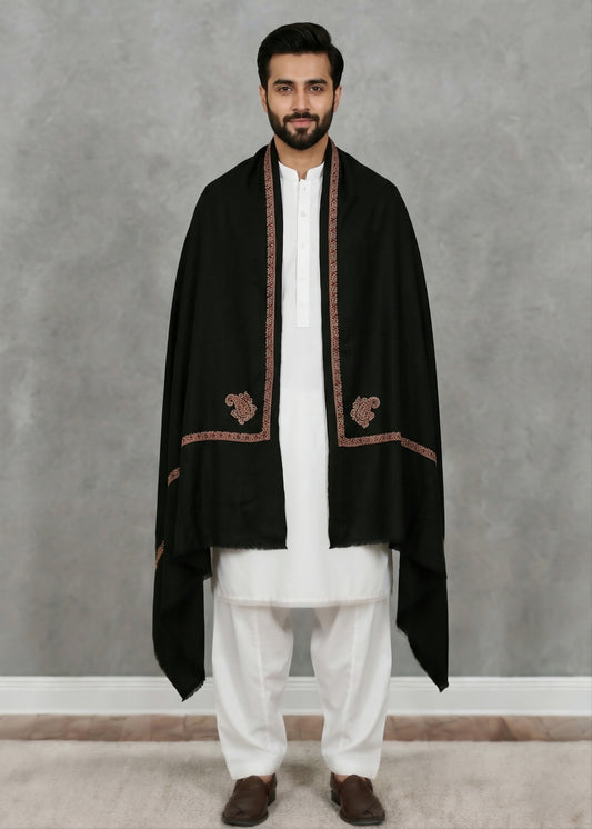 Kashmiri Kingri Style Shawl For Men