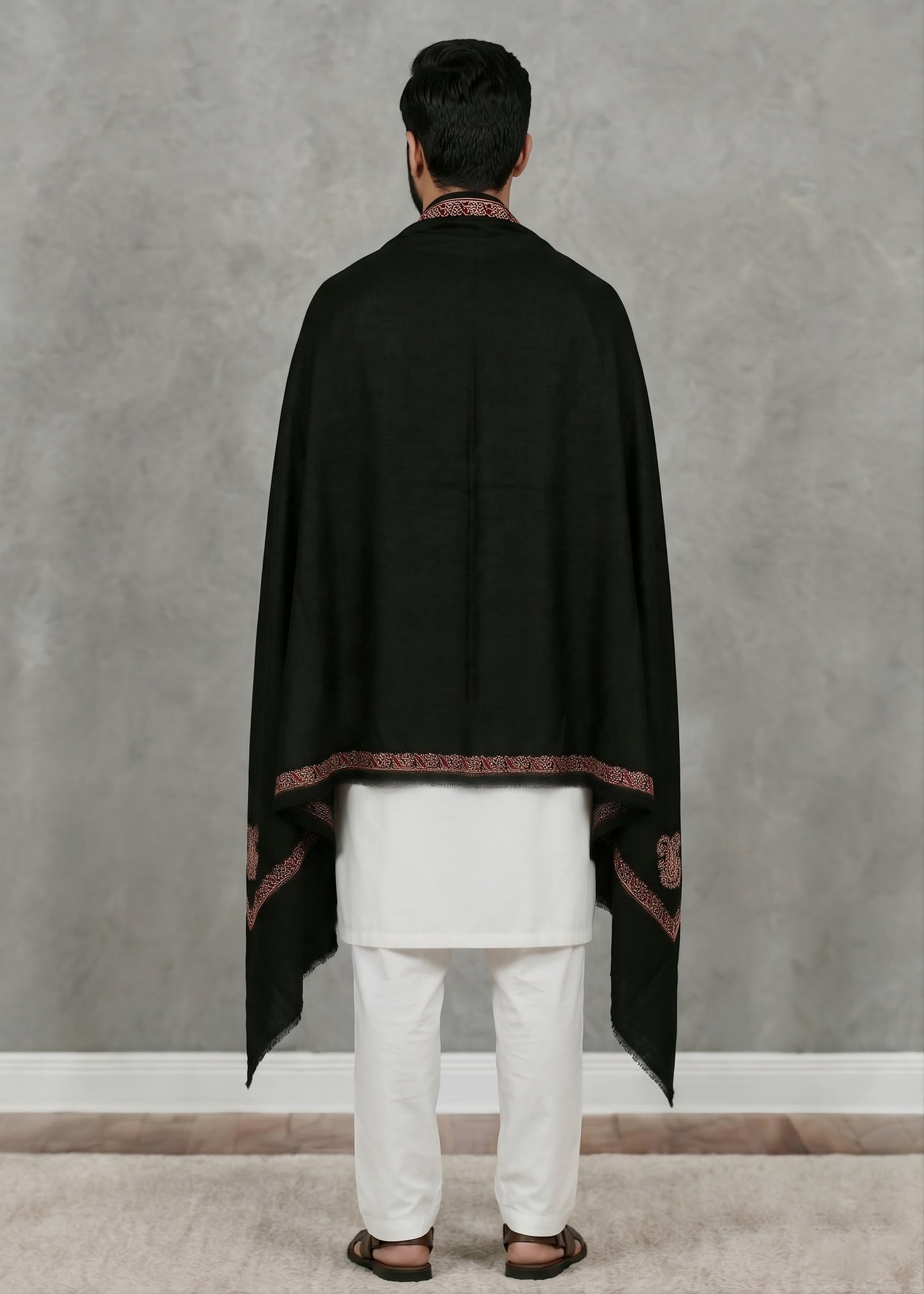 Kashmiri Kingri Style Shawl For Men