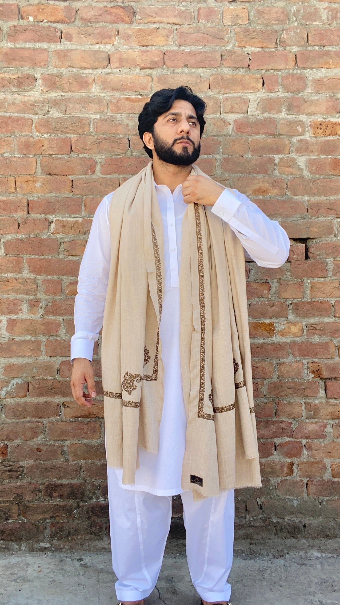 Kashmiri Kingri Style Shawl For Men