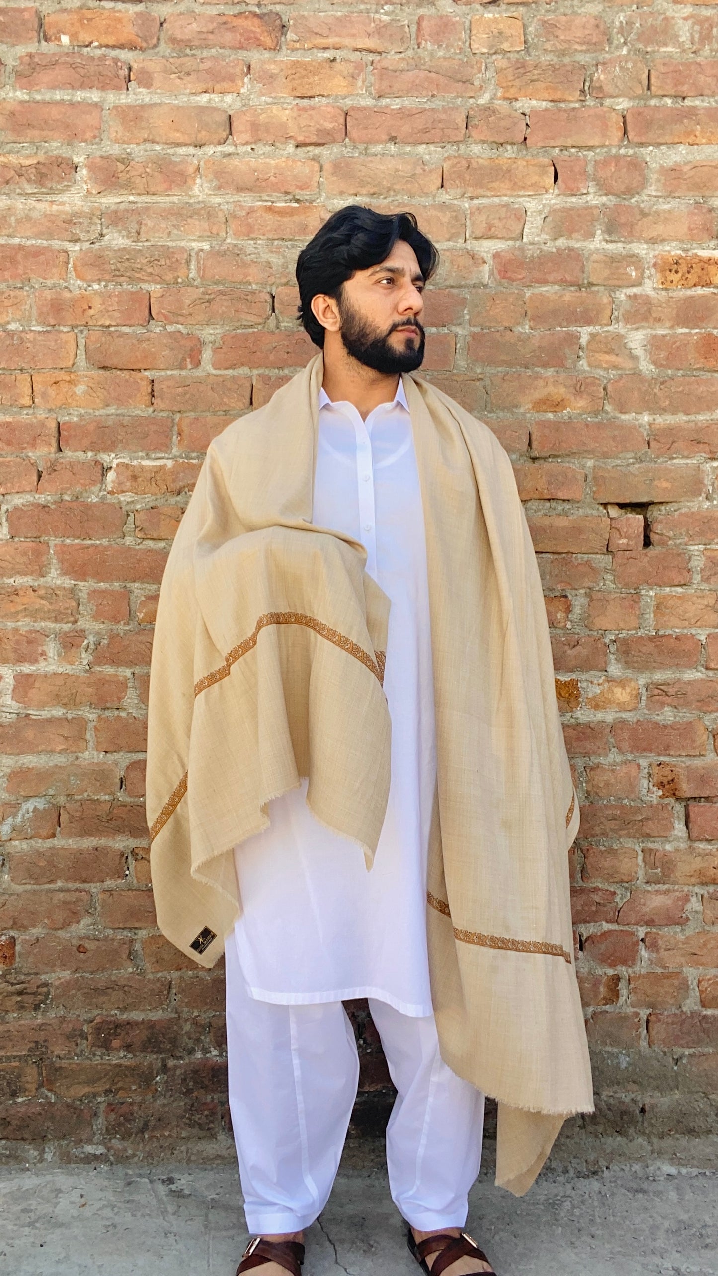 Kashmiri Kingri Style Shawl For Men