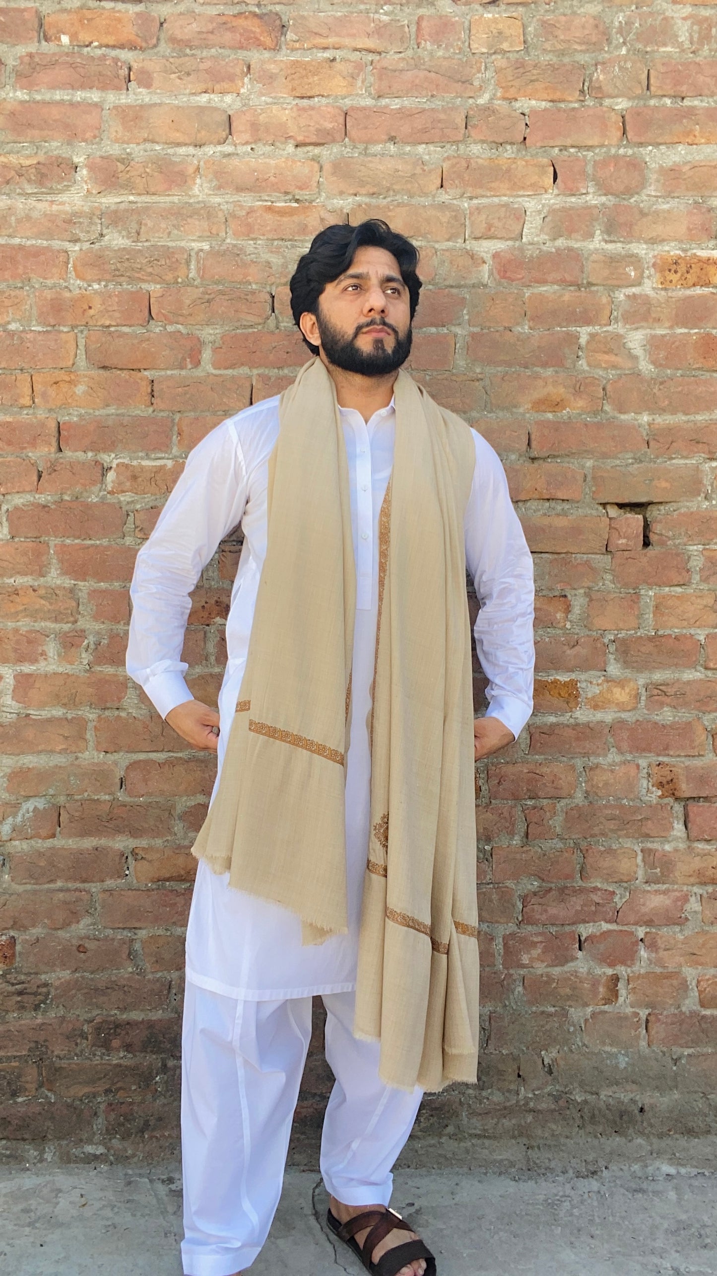 Kashmiri Kingri Style Shawl For Men