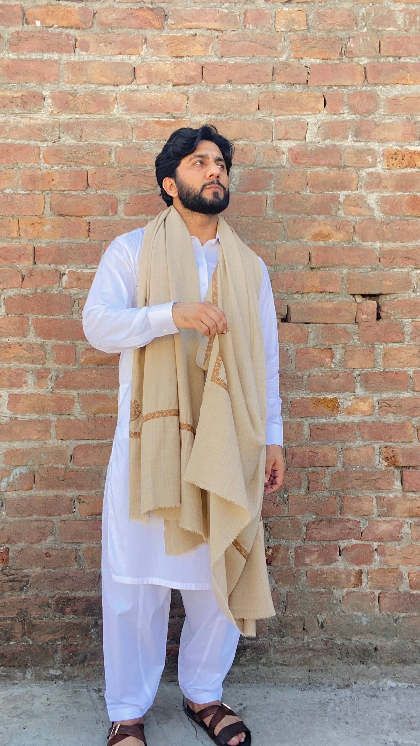Kashmiri Kingri Style Shawl For Men