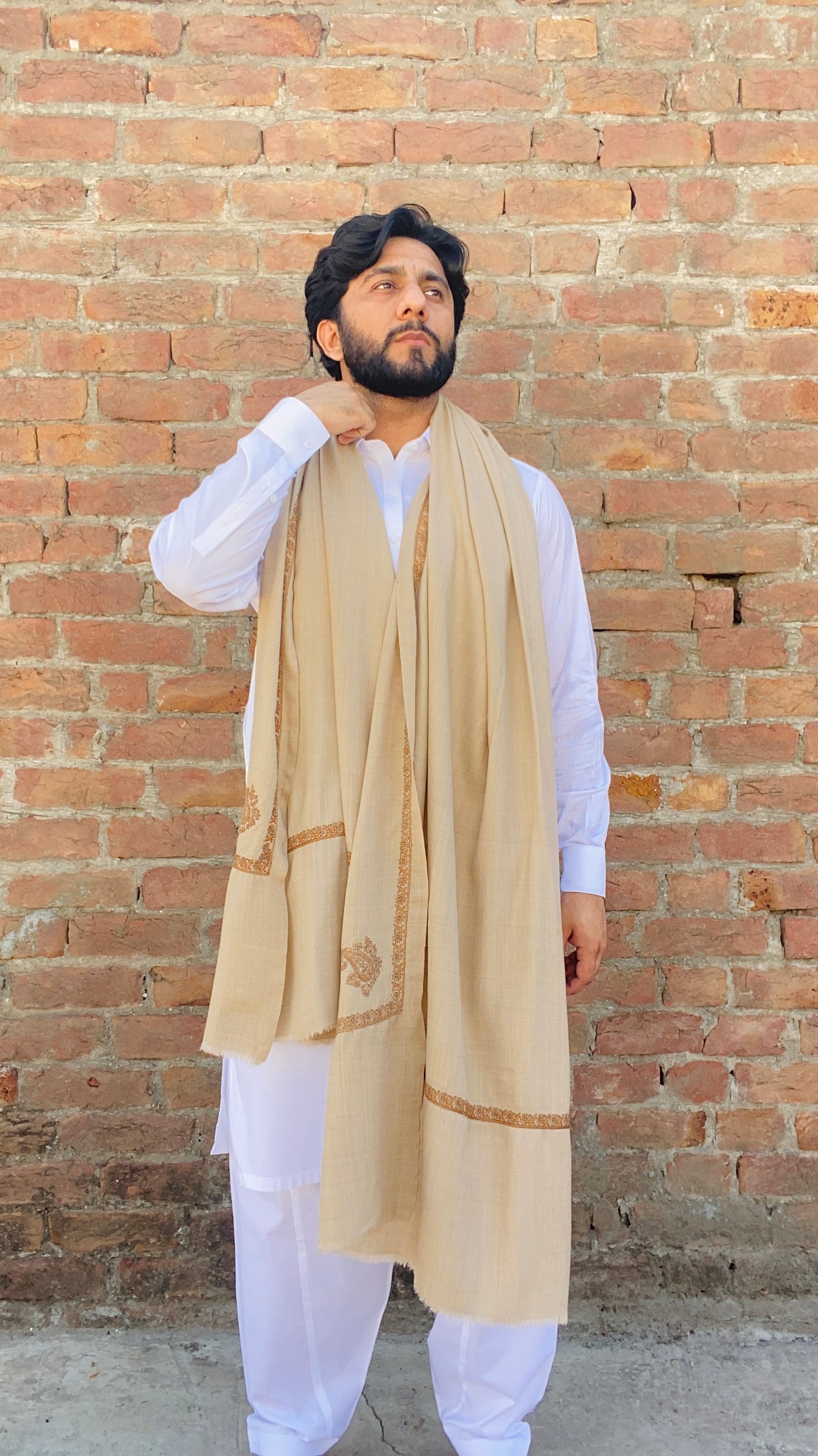Kashmiri Kingri Style Shawl For Men