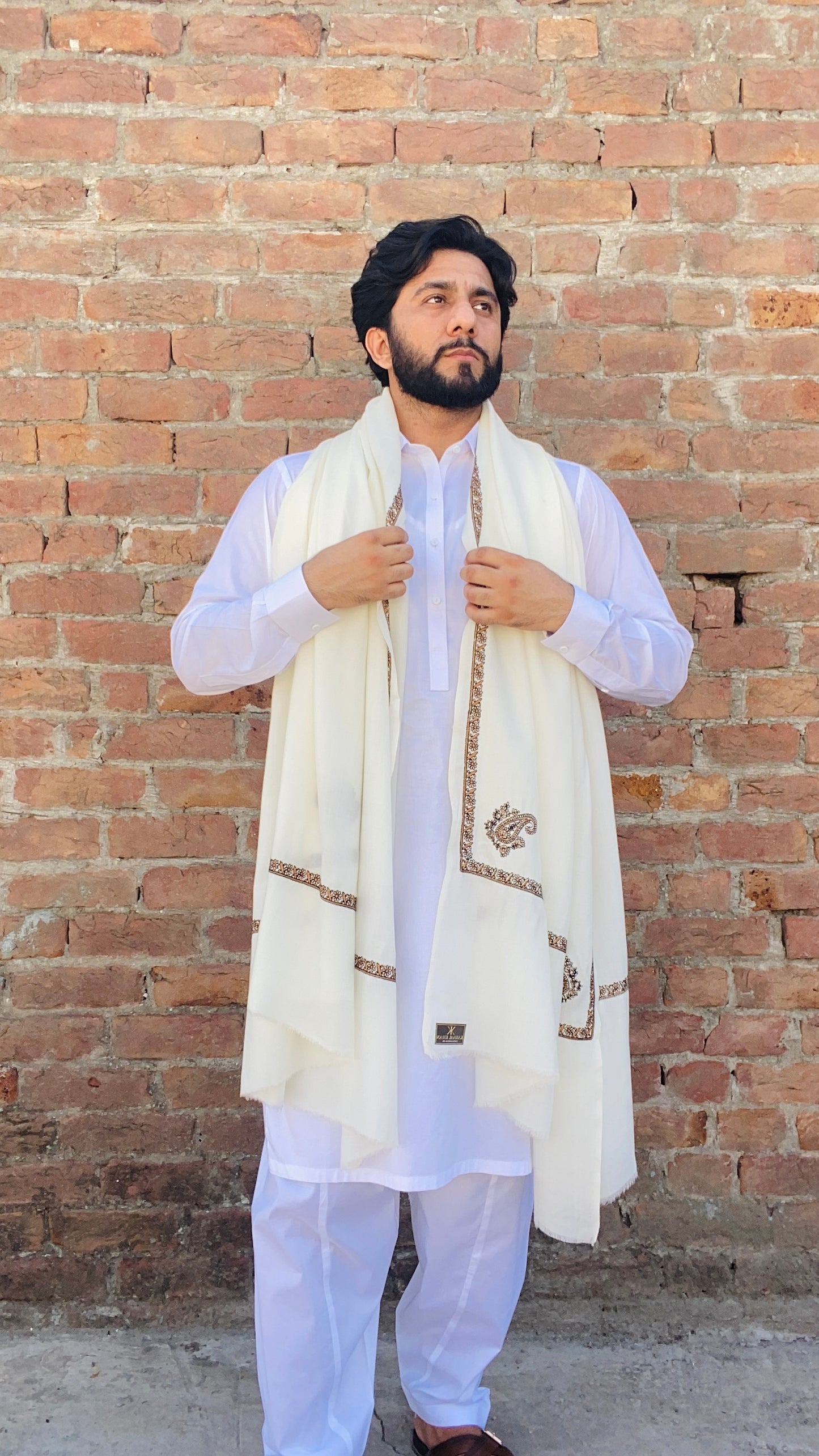 Kashmiri Kingri Style Shawl For Men
