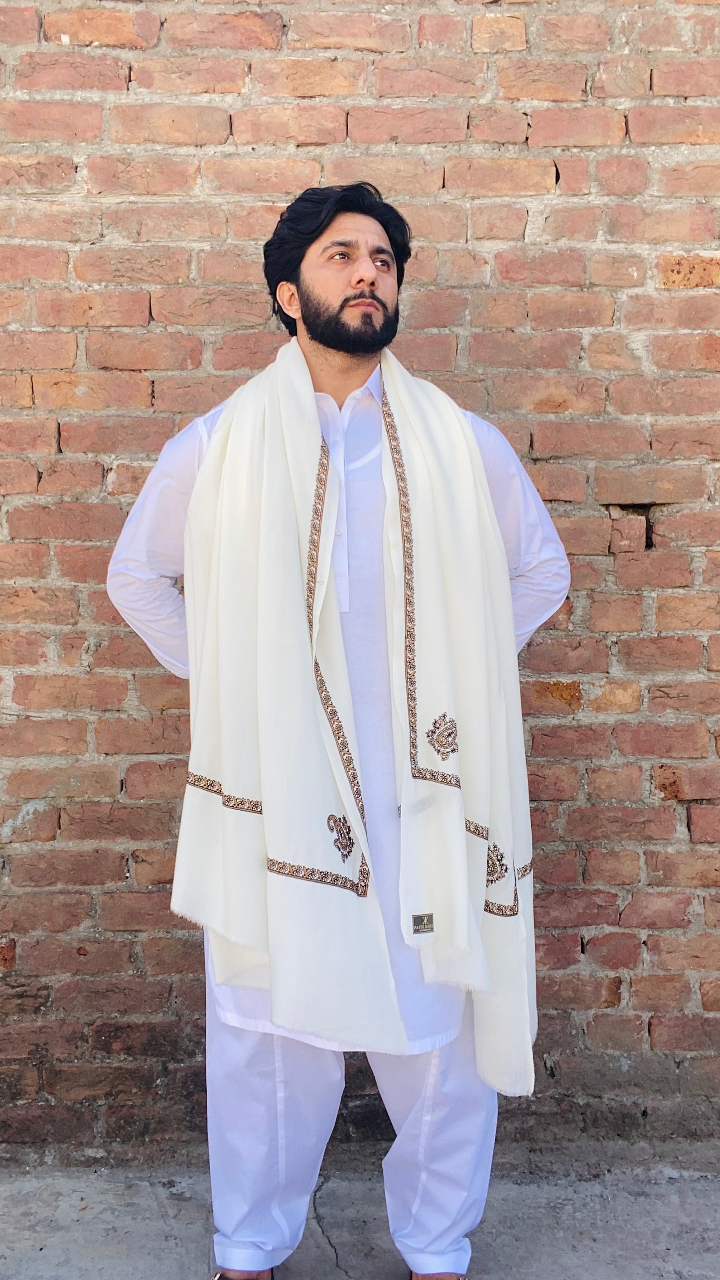 Kashmiri Kingri Style Shawl For Men