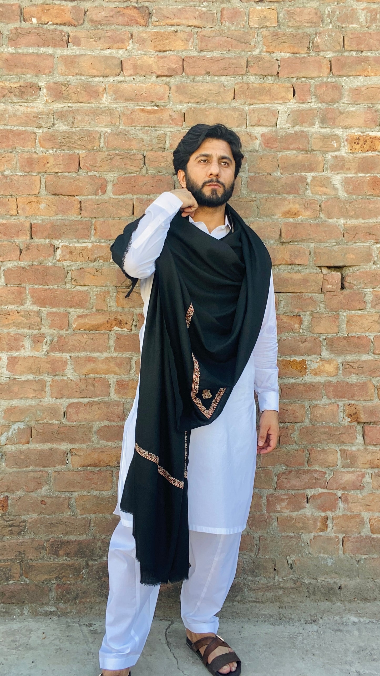 Kashmiri Kingri Style Shawl For Men