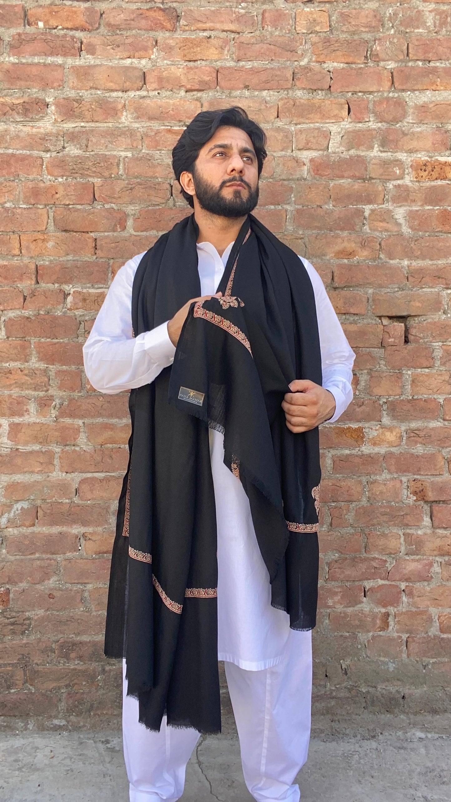 Kashmiri Kingri Style Shawl For Men