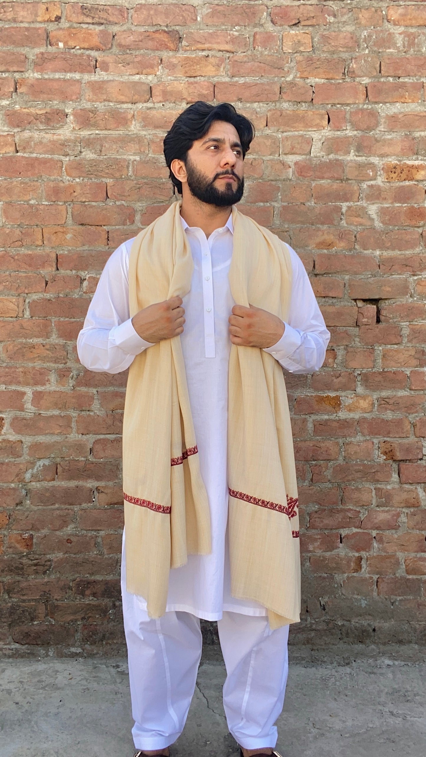 Kashmiri Kingri Style Shawl For Men