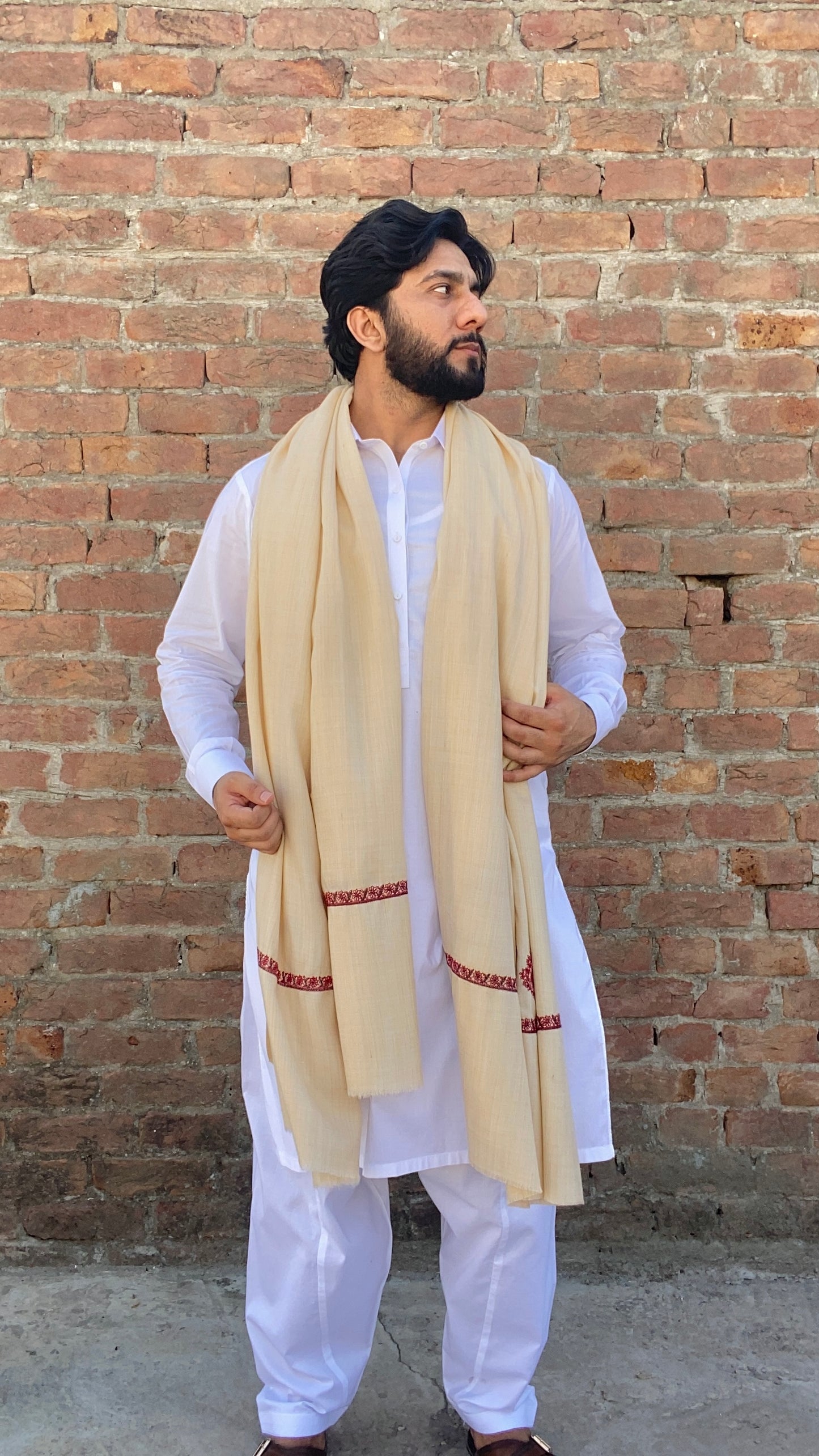 Kashmiri Kingri Style Shawl For Men