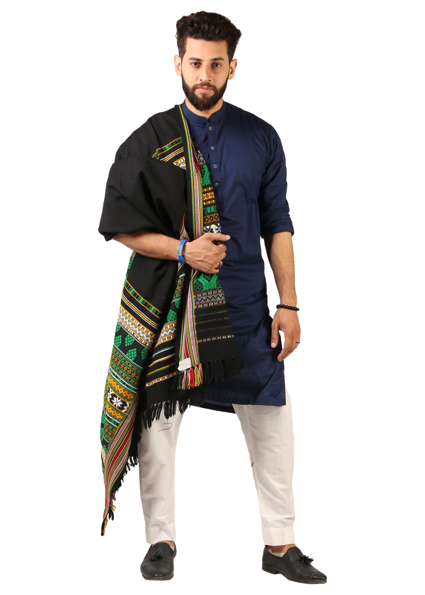 Elegance in Every Thread: Multi Color Mehrabi Tharri Wadera Shawl for Men