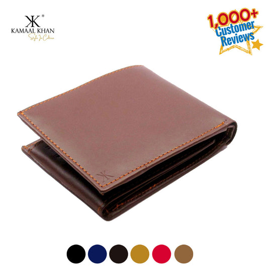 Genuine Leather Men's Zipper Coin Purse Wallet For Men Tri-fold Wallet Clasp [Ceasers Stash]