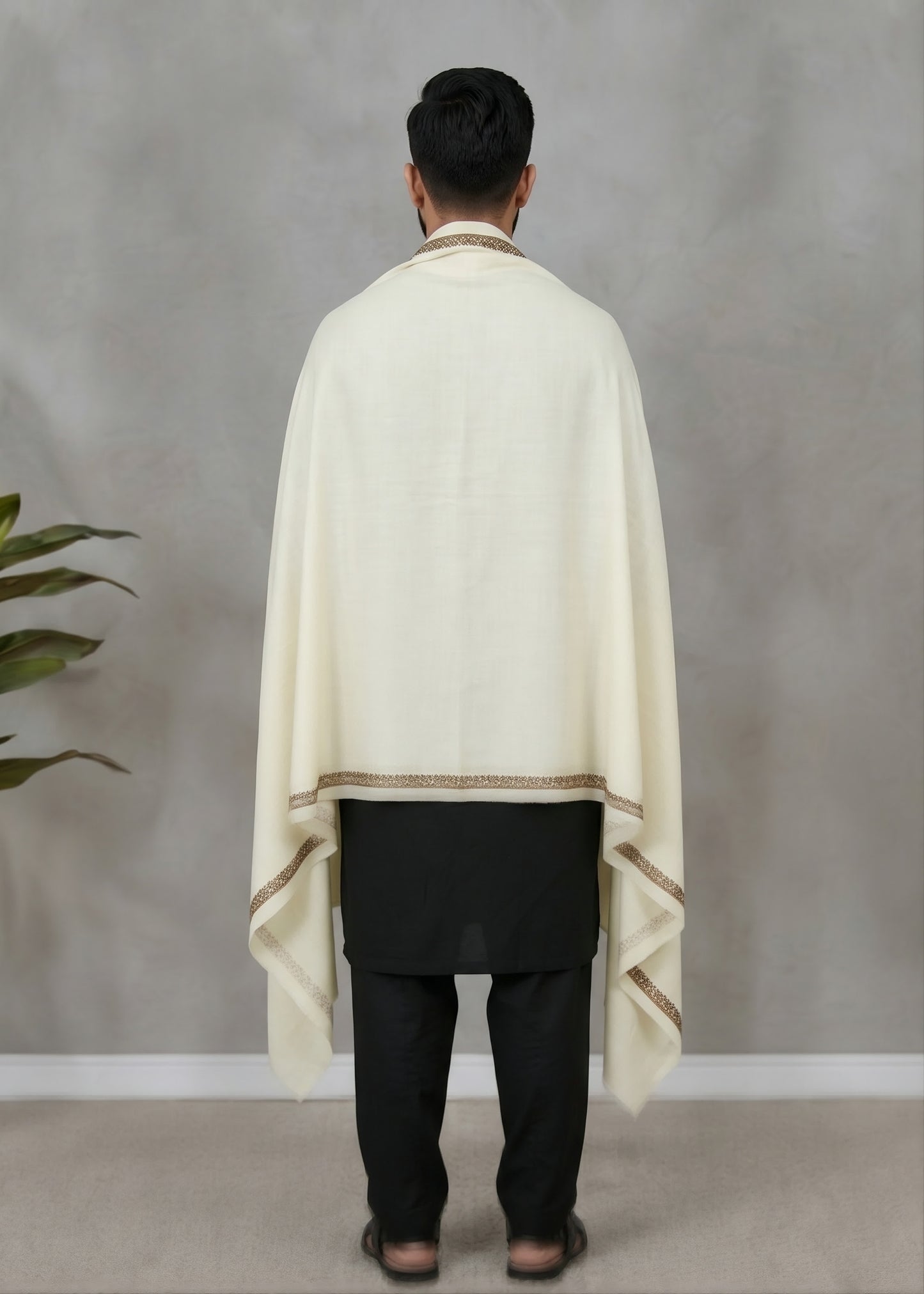 Kashmiri Kingri Style Shawl For Men