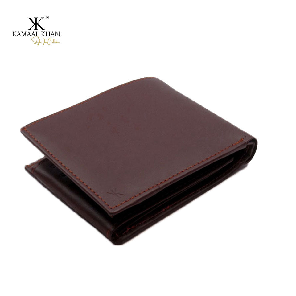 Genuine Leather Men's Zipper Coin Purse Wallet For Men Tri-fold Wallet Clasp [Ceasers Stash]