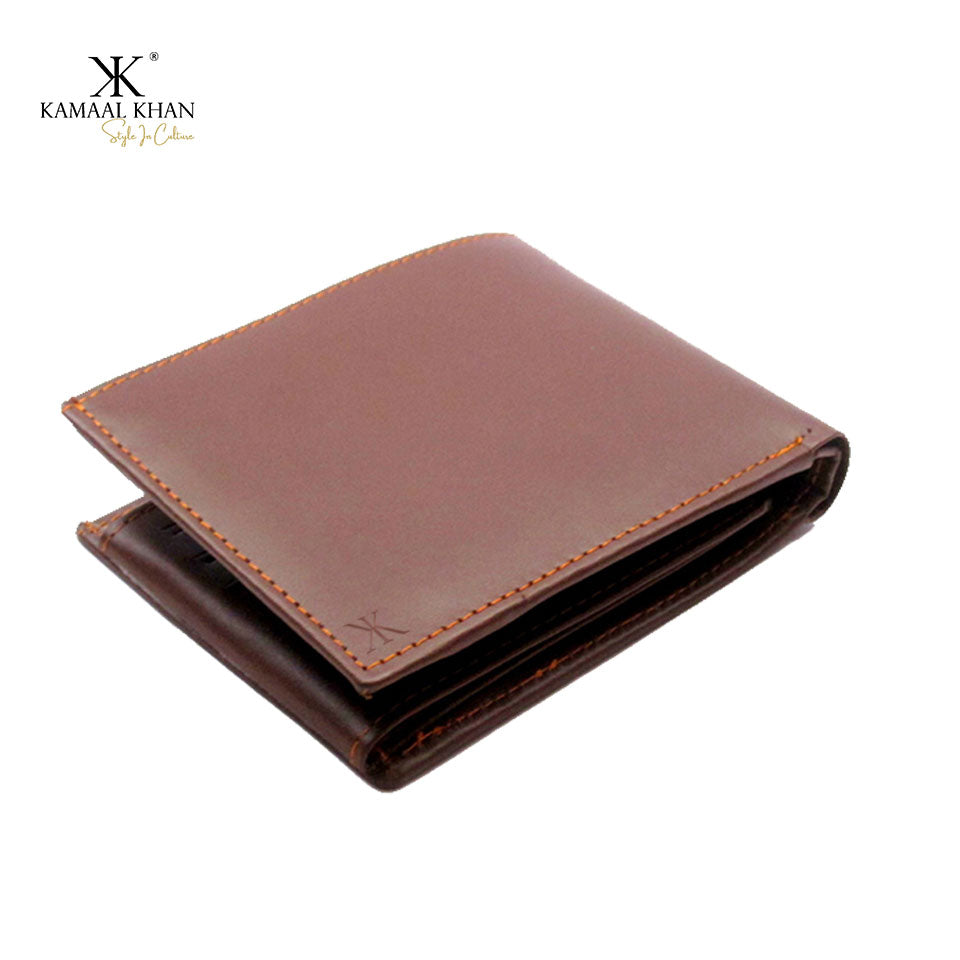 Genuine Leather Men's Zipper Coin Purse Wallet For Men Tri-fold Wallet Clasp [Ceasers Stash]